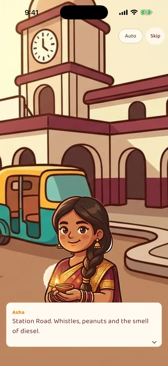 Chai Corner: a story scene on Station Road
